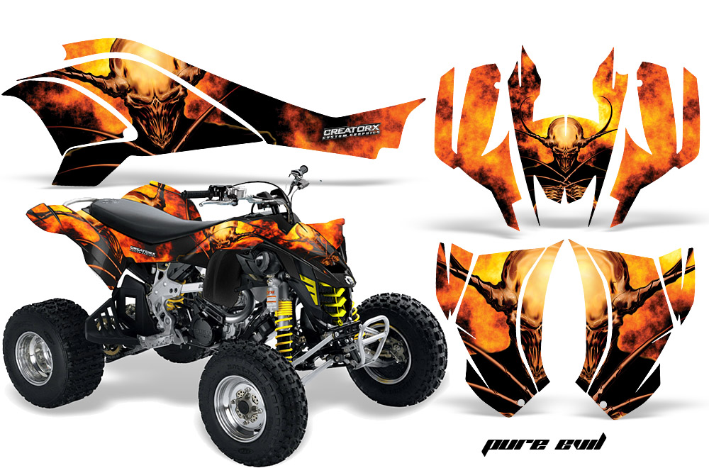 Can-Am DS450 Graphics Kit Pure Evil Black